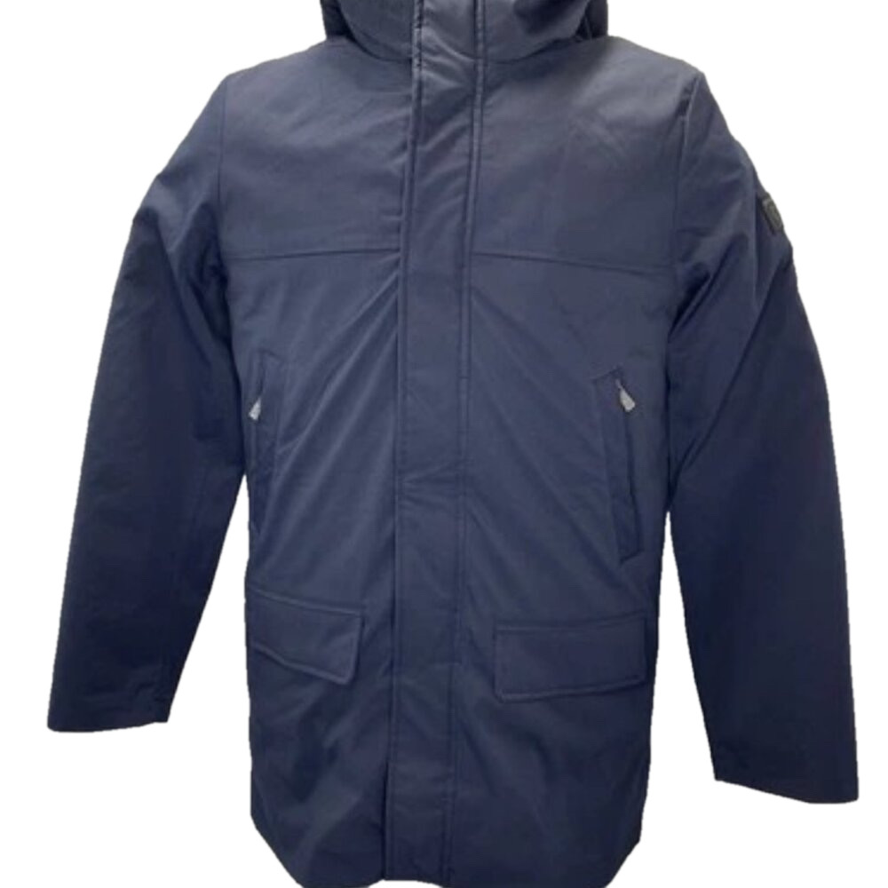 NEW HUNTER Mens Jacket Night Sky Blue Size S Birchen 3-In-1 Hooded Full Zip